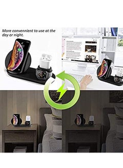 Y&D 3 in 1 Wireless Charging Station Fast Dock For Qi Charger Compatible for iPhone11/Pro/X/XS/XR/Xs Max/8/8 Plus Apple Watch Series 5/4/3/2/1  - Image 4