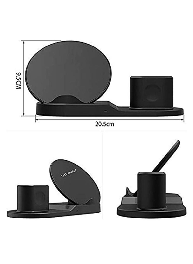 Y&D - 3 in 1 Wireless Charging Station Fast Dock For Qi Charger Compatible for iPhone11/Pro/X/XS/XR/Xs Max/8/8 Plus Apple Watch Series 5/4/3/2/1 - Image 1
