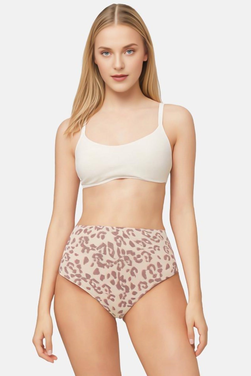 Aerie Women Animal Print Bikini Bottom, Multicolor  - Image 1