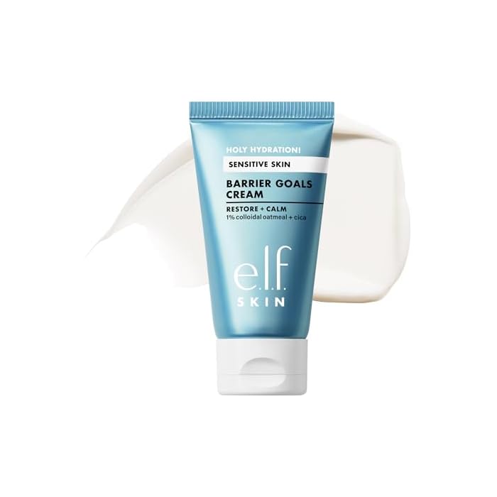 e.l.f. SKIN Holy Hydration! Barrier Goals Cream Mini, Face Moisturizer For Hydrating & Soothing, Helps Visibly Reduce Redness, Vegan & Cruelty-Free