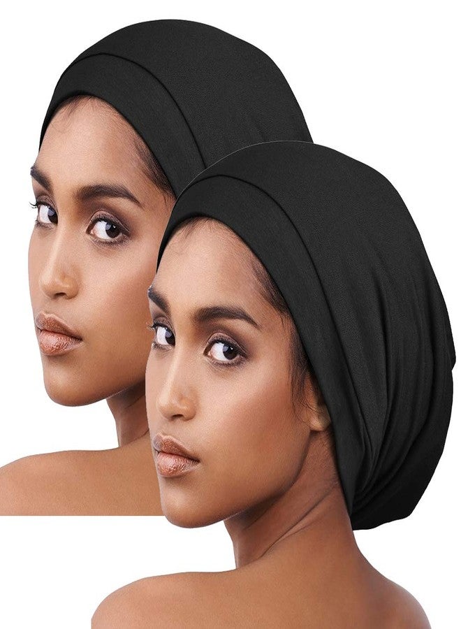 Alnorm Satin Bonnet for Curly Hair Natural Hair Braids Women Slouchy Beanie Hat Lightweight - Image 1