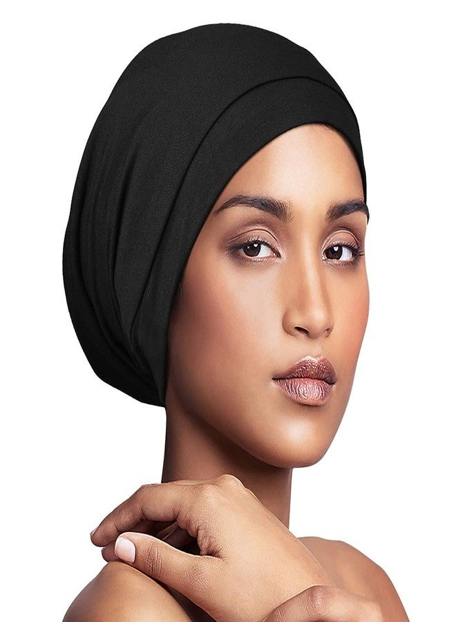 Alnorm Satin Bonnet for Curly Hair Natural Hair Braids Women Slouchy Beanie Hat Lightweight - Image 3