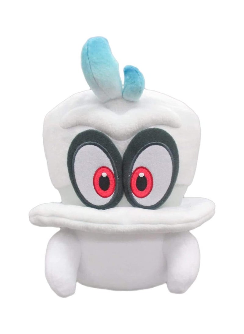 null - Super Mario Game Peripheral White Cappy Plush Toys - Image 1