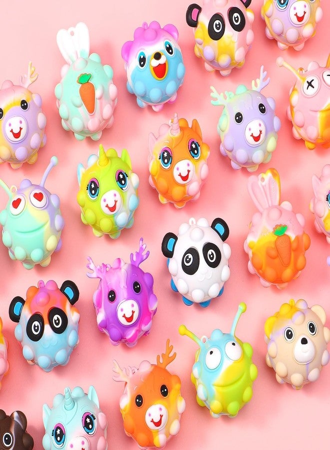 Asoulin 24PCS 3D Animal Pop Fidget Ball Easter Gifts Party Favors for Kids 4-8 8-12 Easter Egg Fillers Goodie Bag Stuffer Classroom Treasure Box Toy Carnival Prizes Pinata Birthday Return Gifts for Boys Girls - Image 5