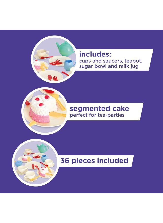 CASDON 66550 Colourful Toy Set for Children Aged 3+ | Includes 36 Pieces for The Best Tea Parties Around, Multicolor - Image 5
