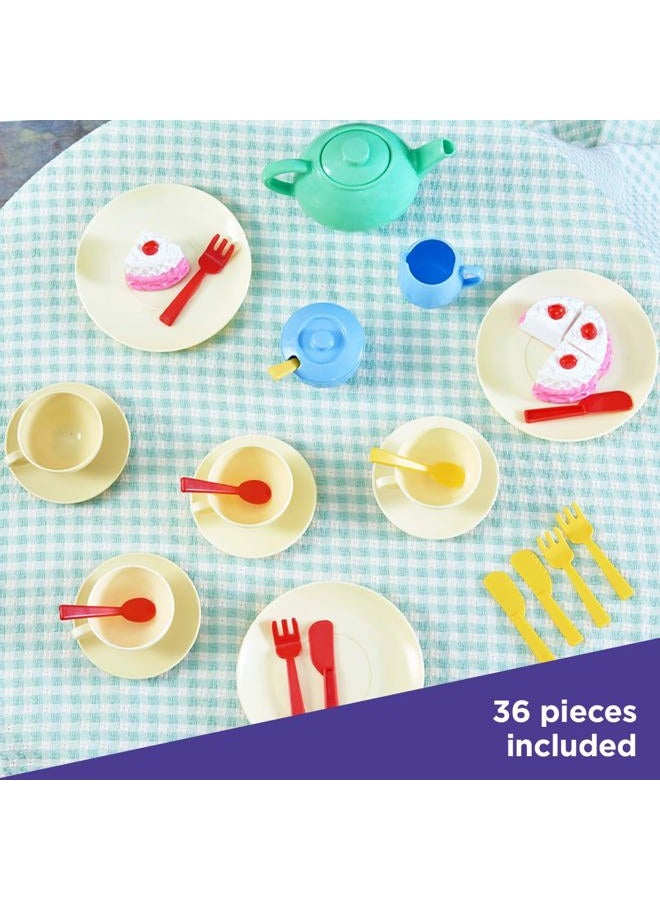 CASDON 66550 Colourful Toy Set for Children Aged 3+ | Includes 36 Pieces for The Best Tea Parties Around, Multicolor - Image 4