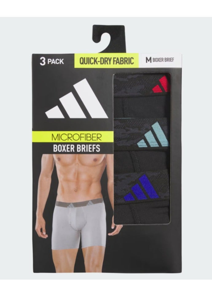 ستيلا مكارتني من اديداس مجموعة 3 قطع من بوكسر الميكروفايبر سريع الجفاف - Image 1