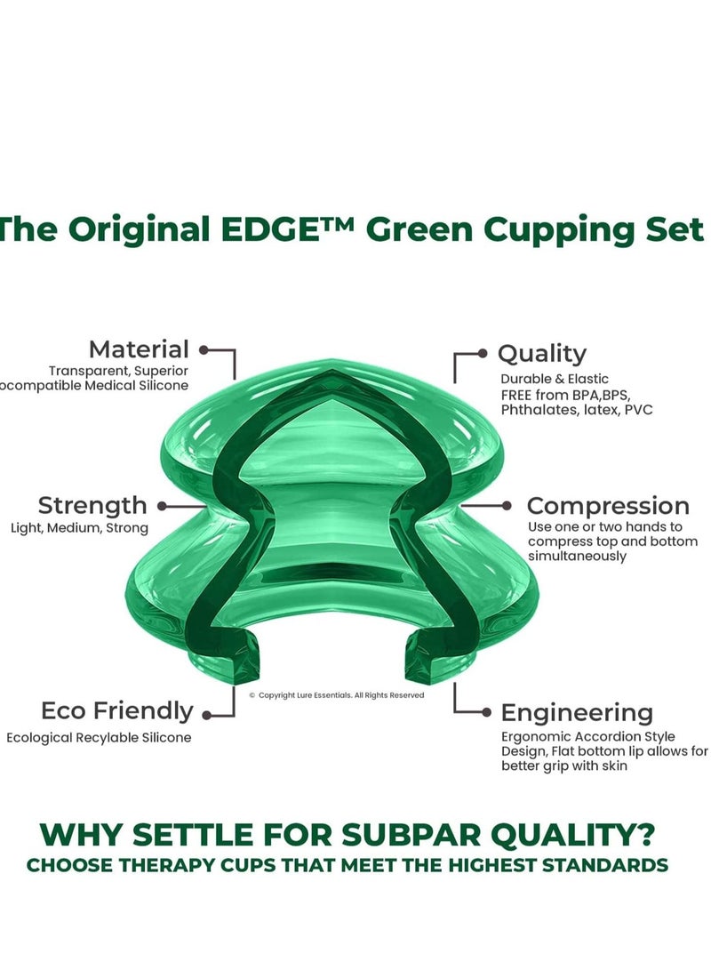 Y&D Cupping Therapy Sets Silicone Professional Studio and Home Use Set Stronger Suction Best for Myofascial Massage Muscle Nerve Joint Pain Relief Chinese - Image 4