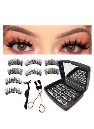 No Glue Magnetic Eyelashes Set, Reusable Soft Magnets False Eyelashes Natural Look With Tweezers for Women - pzsku/ZDFC9784BEA95A383985CZ/45/_/1727596700/bf65cfb1-c77f-4801-861b-9fa2dfdcaca2