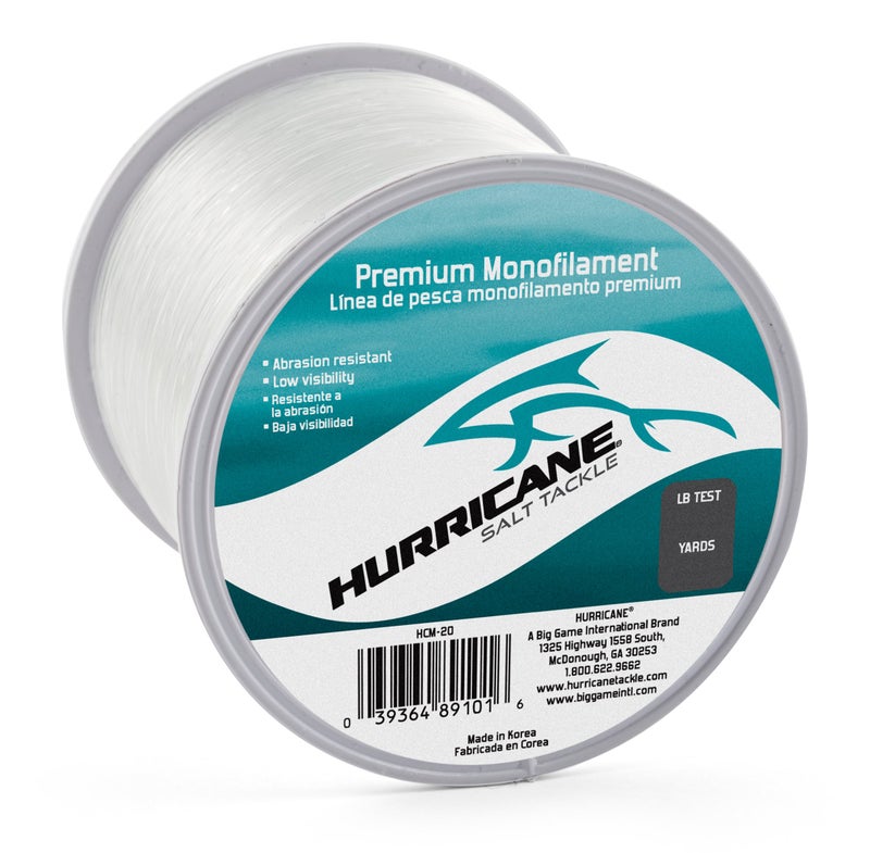 Hurricane Saltwater 1/4lbs Spool Monofilament Line - Image 1