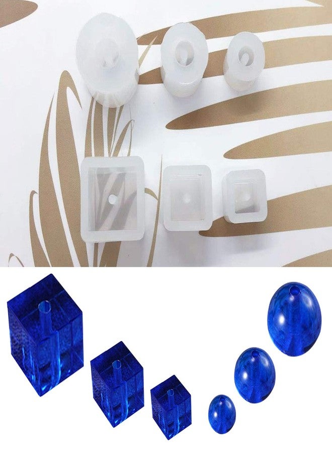 Markeny 12PACK Resin Casting Molds Square Round Beaded Resin Mold Cube Silicone Molds for DIY Bracelet Beads Crystal Glass Beads Making - Image 5