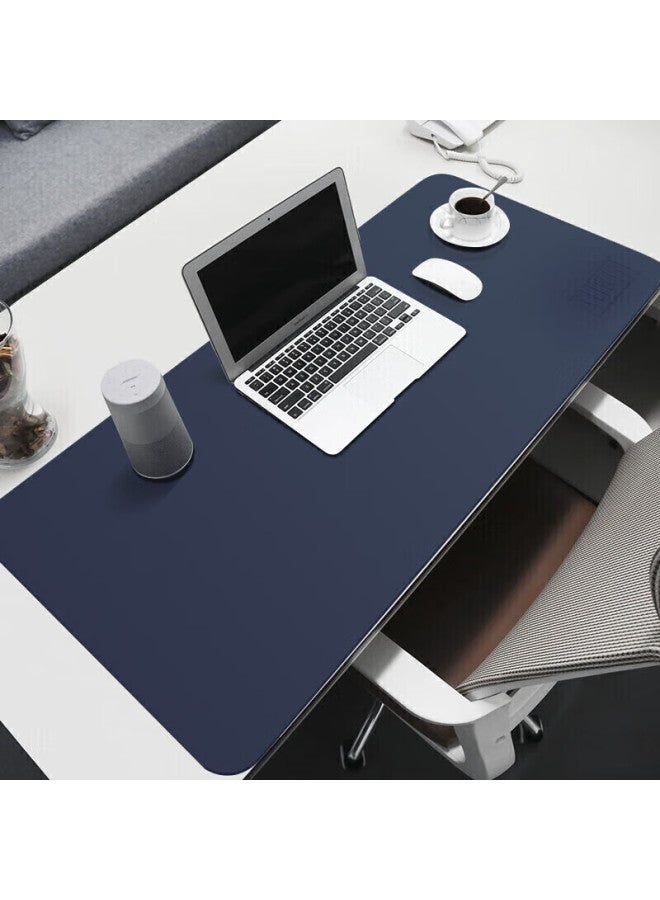 Biyoumei Mouse Pad, Extra Large Office Desk Mat, Laptop Pad, Keyboard Mat, Desk Writing Pad, Gaming Pad For Pubg, Simple Custom Design, Enlarged Size, Royal Blue + Yellow