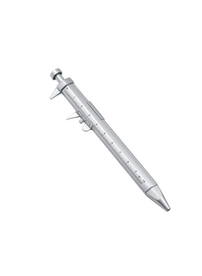 PROMASS Multi-function Vernier Caliper Tool Ballpoint Pen Roller Pen Measuring Tool Woodworking Mark Pen (Blue Pen)  - Image 1