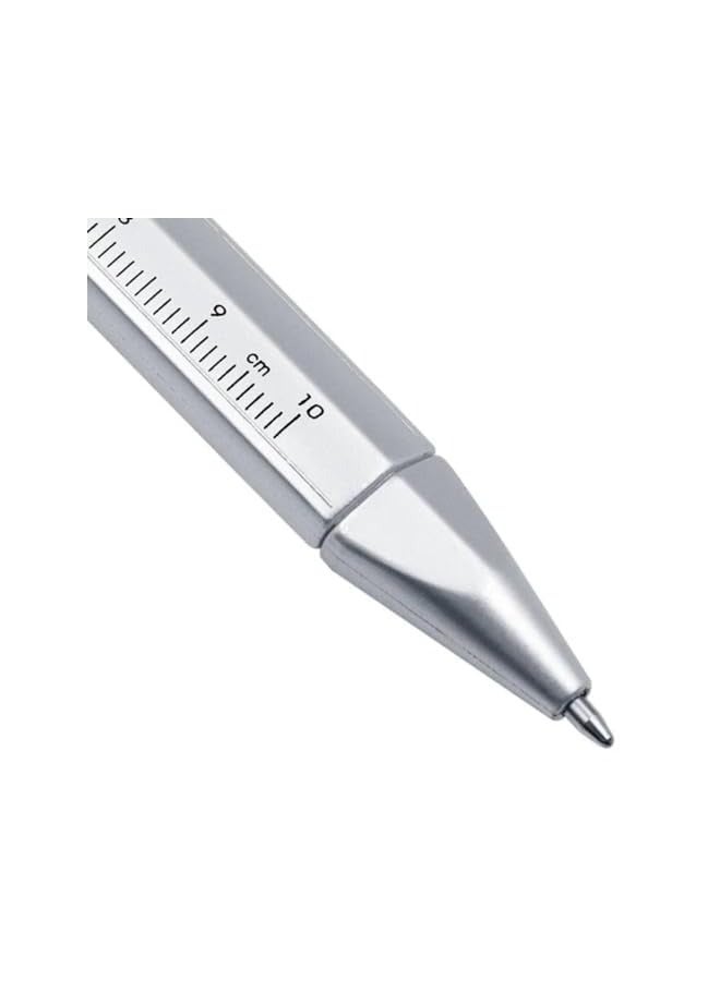 PROMASS Multi-function Vernier Caliper Tool Ballpoint Pen Roller Pen Measuring Tool Woodworking Mark Pen (Blue Pen)  - Image 5