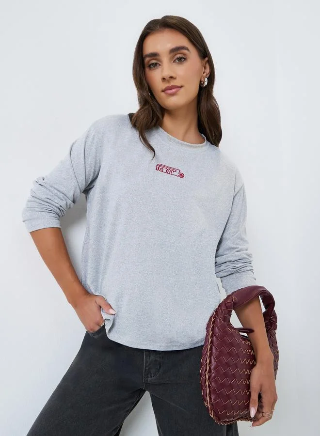 Styli Women Regular Fit Long Sleeve T-Shirt