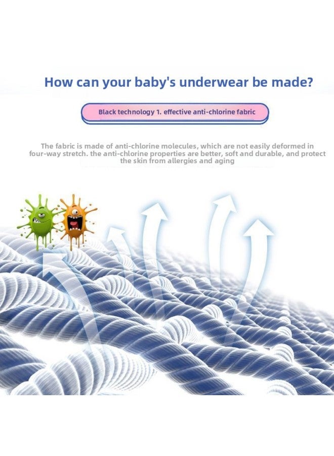 Loquat Children's Swimsuit Boys' 2023 Summer Small Medium And Big Children Boys' Swimming Trunks Breathable Sun Protection Quick-drying Split Swimming-Color:【Little Warrior Shorts】 1- - Image 5