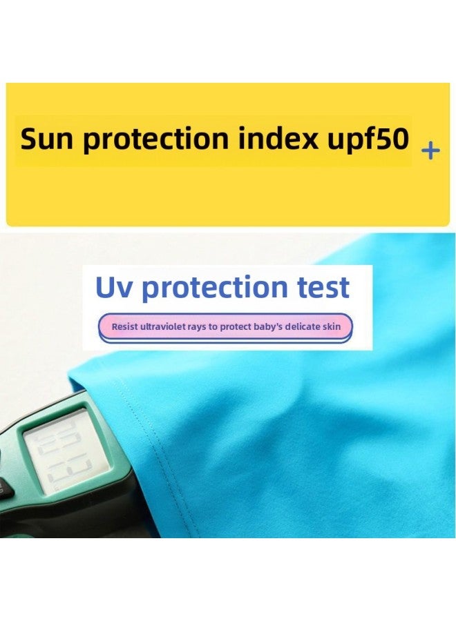 Loquat Children's Swimsuit Boys' 2023 Summer Small Medium And Big Children Boys' Swimming Trunks Breathable Sun Protection Quick-drying Split Swimming-Color:【Little Warrior Shorts】 1- - Image 4