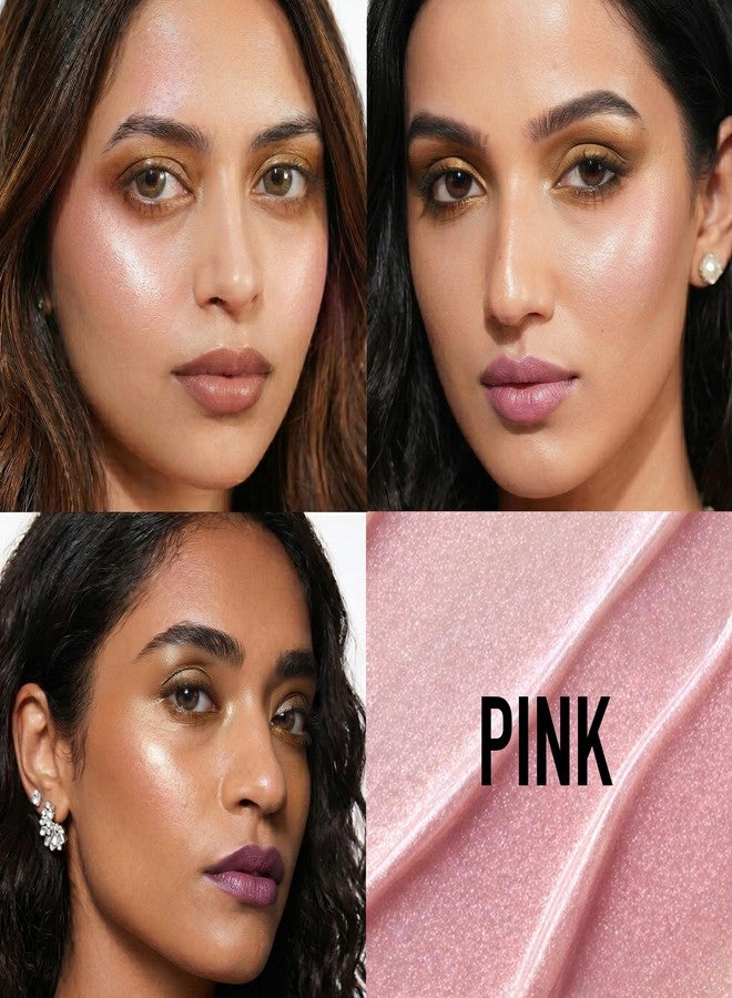 RENEE Yours Truly Strobe Cream for Face | 3 in 1 Highlighter Primer Moisturiser | Glow Cream, Lightweight, Non Sticky | Hydrating Dewy Skin Finish| For All Skin Types | Pink & Gold | Pack Of 2 - Image 5