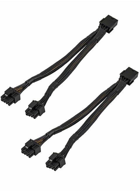 Graphics Lines, Card 8 Pins One Point Two 8p Extension Cable, Adapter, Braided 20cm, Pci-e Pcie Power Cable 18awg with Sleeve