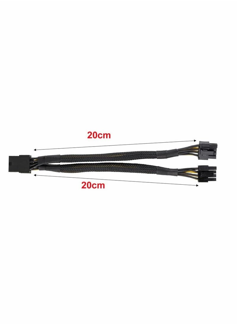 Y&D - Graphics Lines, Card 8 Pins One Point Two 8p Extension Cable, Adapter, Braided 20cm, Pci-e Pcie Power Cable 18awg with Sleeve - Image 1