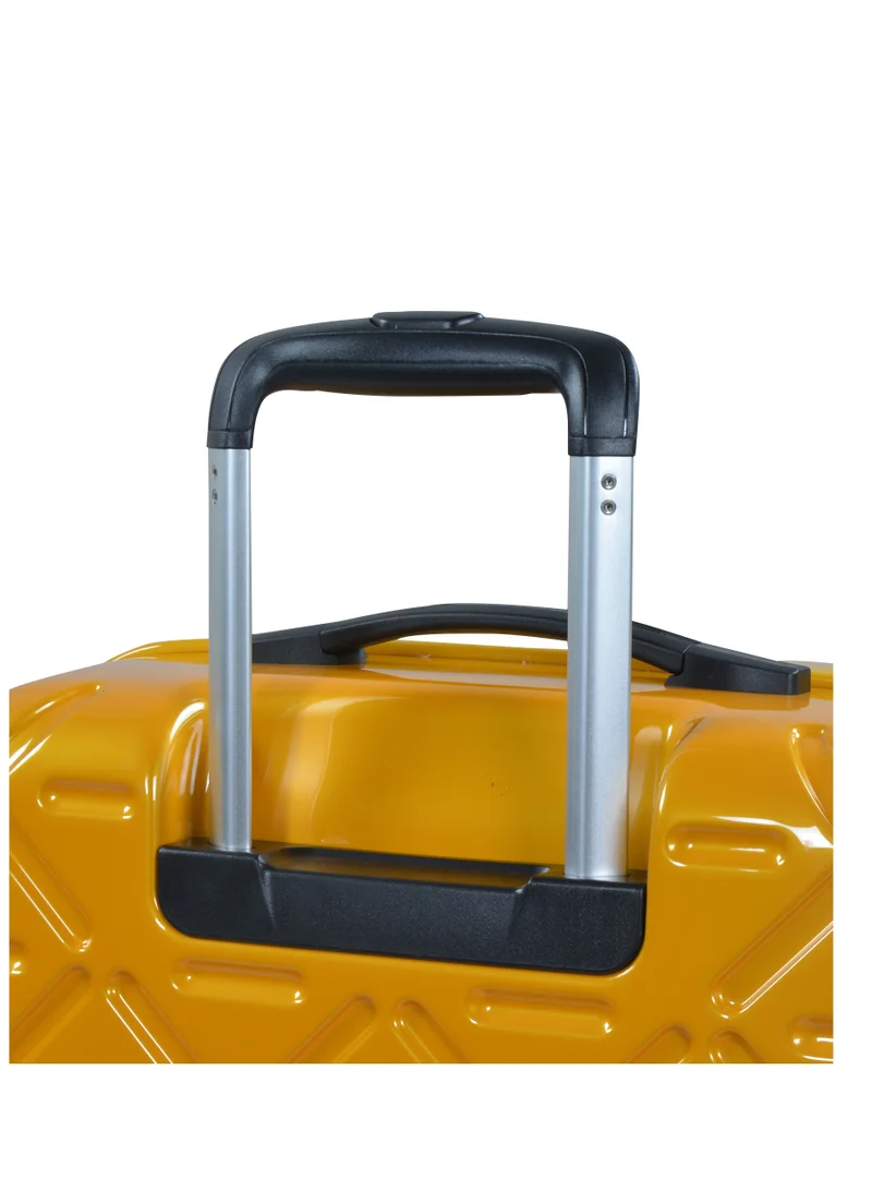 eminent Wheeled Unisex Hard Shell Luggage Trolley Makrolon Lightweight 4 Quiet Double Spinner Wheel Suitcase with TSA lock KG18 Sunset Yellow Sunset Yellow
