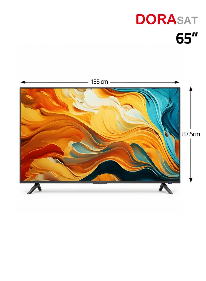 Dora Sat Smart Screen - Android 14 - 65 inch - 4k UHD - LED - Free Wall Mount - DST65U - Image 2