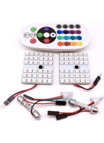 Techmaster In-Vehicle Sofit T10 LED RGB 48 LED Control Compatible with All Vehicles  - Image 3