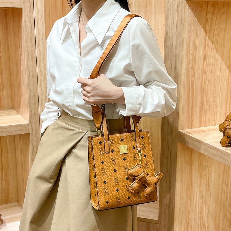 Tote Bag For Women Big-Name Printing Versatile Work Clothing Casual Simple High-End Satchel Shoulder Crossbody Bag - Image 4