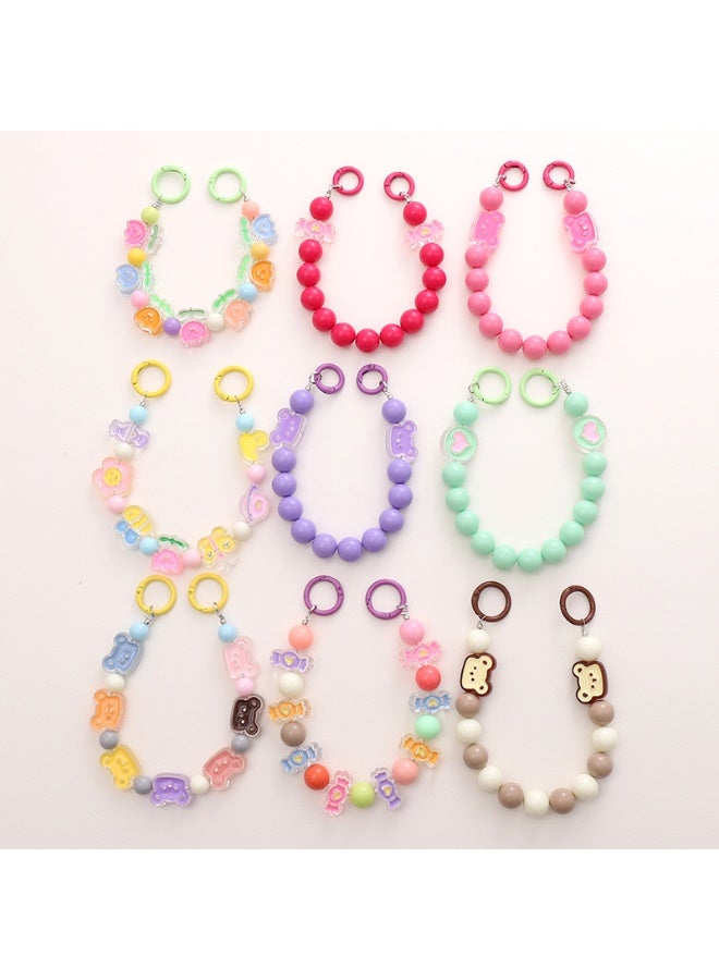 NIBEMINENT Phone Charm/ Chain Strap for Women Girls, Cute Cartoon Cell Phone Case Lanyard Wrist Strap - Image 2