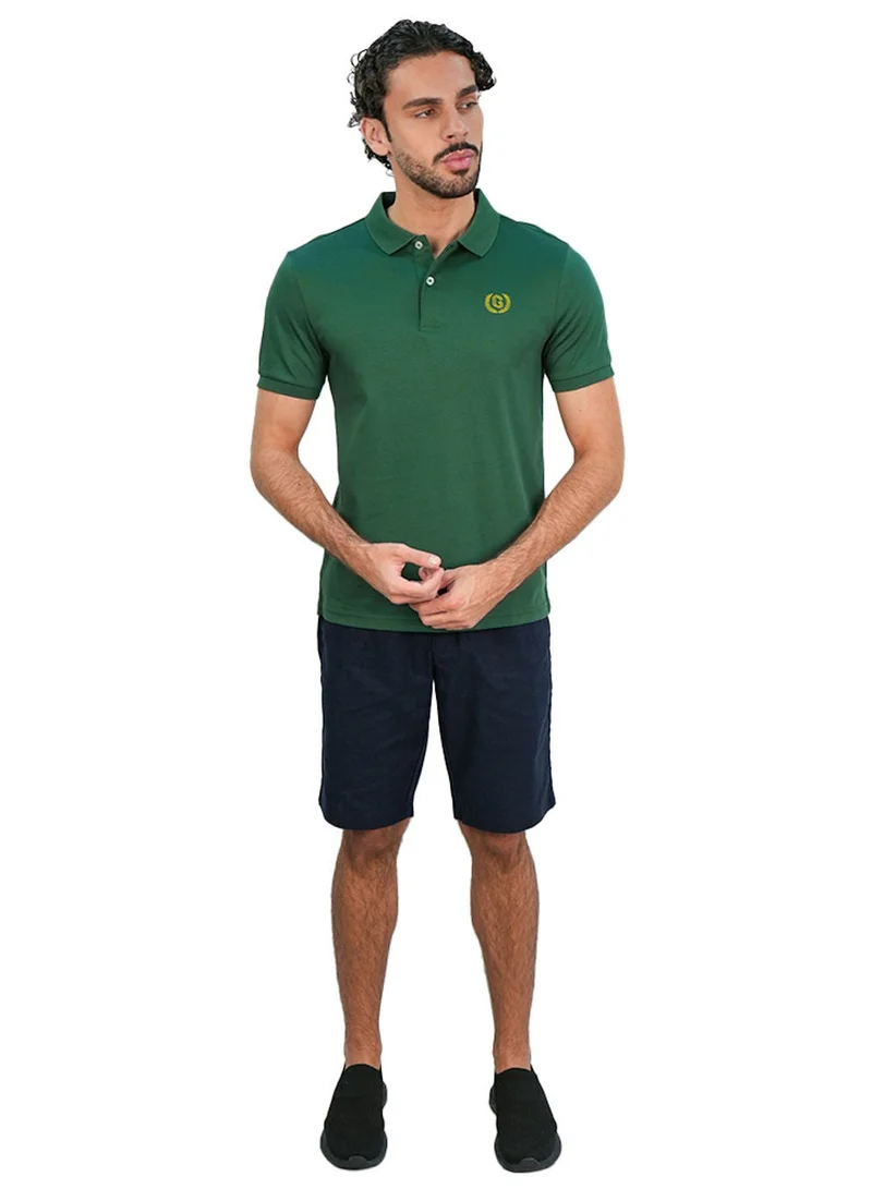 GIORDANO Men’s Slim Fit Liquid Touch Cotton Interlock Polo