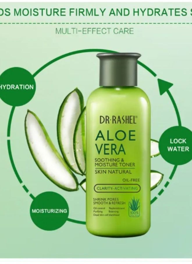 DR. RASHEL Aloe Vera Moisture Green Makeup Remover 200 ML  - Image 3