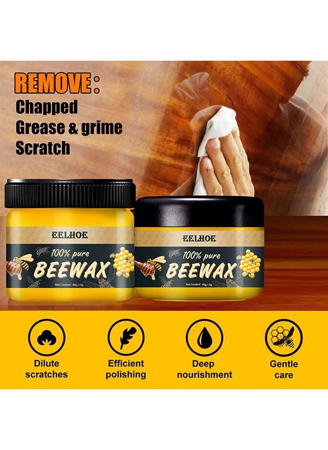 EELHOE Wood Seasoning Beewax Natural Beewax Traditional Wood Wax Multipurpose Beeswax Furniture Polish for Wood Cleaner and Polish Furniture Care  - Image 5
