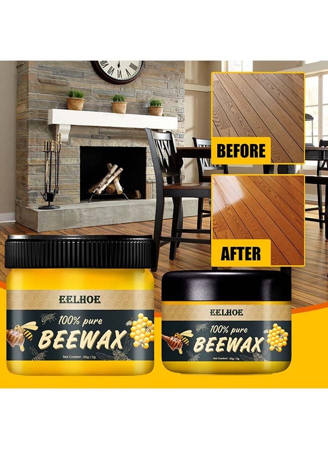 EELHOE Wood Seasoning Beewax Natural Beewax Traditional Wood Wax Multipurpose Beeswax Furniture Polish for Wood Cleaner and Polish Furniture Care  - Image 2