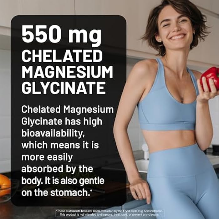 NatureWise Magnesium Glycinate 550mg + High-Dose 10000 IU Vitamin D3 K2 100 mcg - D3 K2 Magnesium Supplement - Chelated for High Absorption - Bone Support - Non-GMO, USA Manufactured - [30-Day Supply] - Image 3