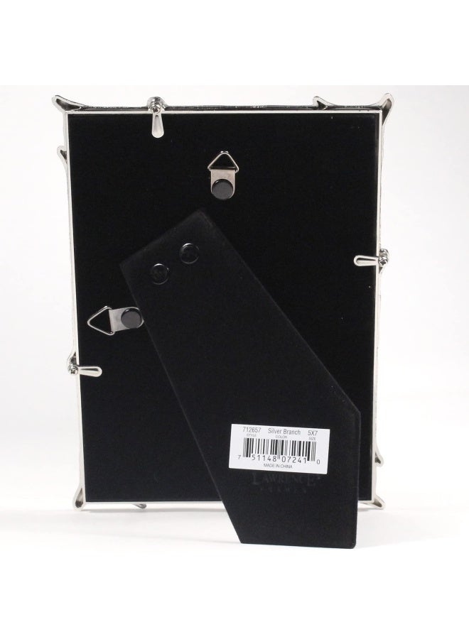 Lawrence Frames 712657 5x7 Silver Metal Natural Branch Design Picture Frame - Image 2