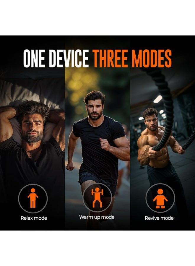 Beardo Deep Tissue Massage Gun | Sports Massager | Full Body Massager Machine for Pain Relief | 99 Performance Modes | Massage Machine for Body Pain | Faster Muscle Recovery with Multiple Attachments - Image 4