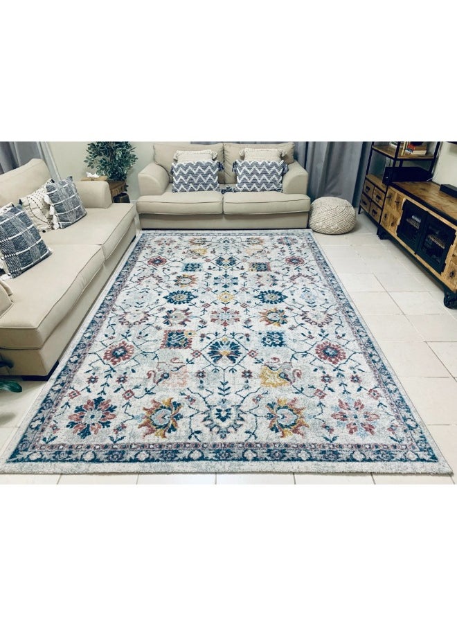 HANDPICKED FURNITURE Handpicked Furniture Vintage Multi-Coloured Rug, Ultra Soft Area Carpets For Bed Room, Living Room, And Dining Room, Antislip Floor Carpets, Easy To Clean, Polypropylene, Rectangle  - Image 1