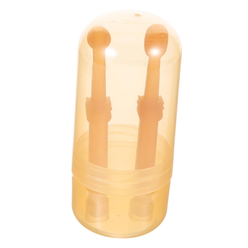 Soft Silicone Dual Head Pet Toothbrush For Dogs Cats Plaque Removal Oral Care With Storage Case - Image 2