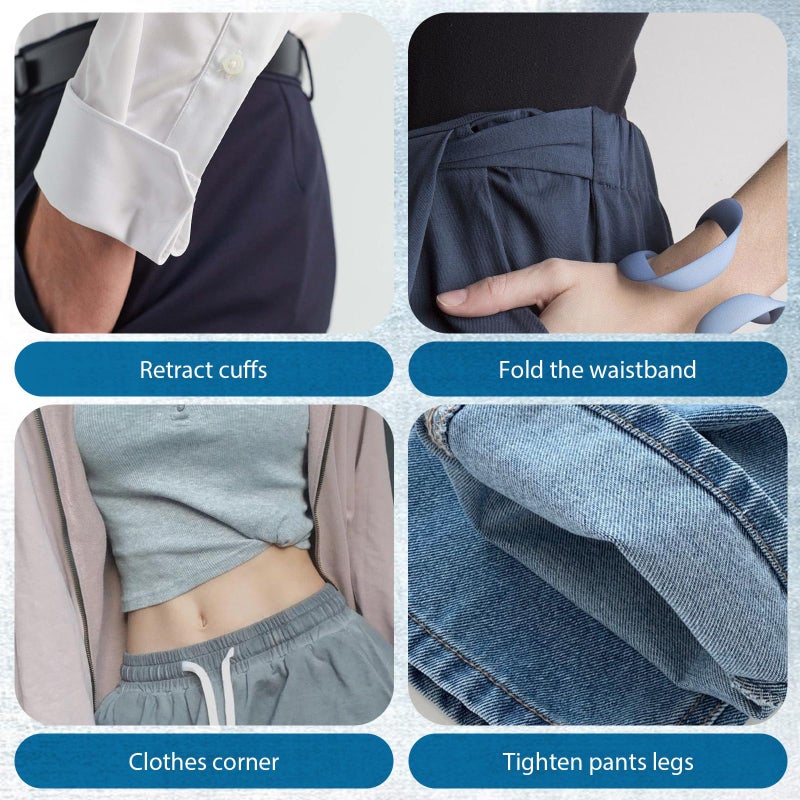 Alrhso 8 Pcs Pant Waist Tightener Buttons Pins for Loose Jeans No Need to Sew Detachable Button Pins Reusable Waist Cincher Clip Metal Brooch for Pants Jeans Skirts - Image 4