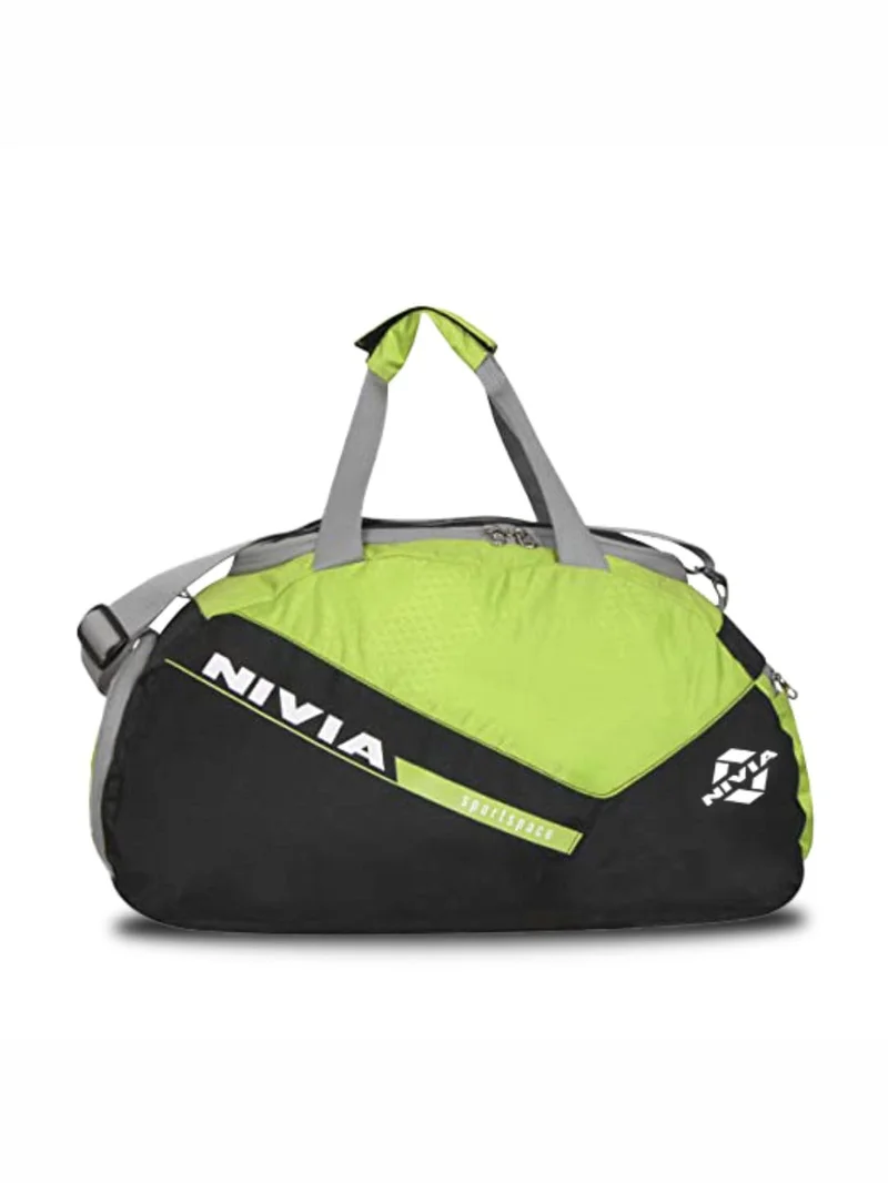 Nivia 5412GB Gym Bag - Green and Black
