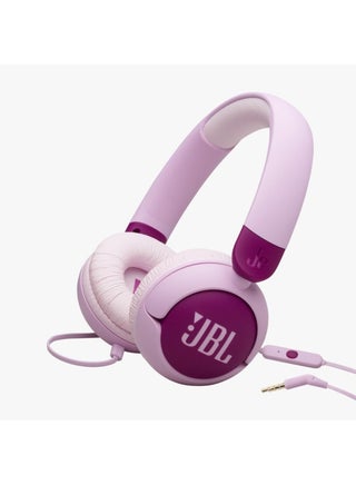 Jr 320 Kids Wired On-Ear Headphones, Safe Sound (<85dB), Built-In Mic, Sof Padded Headband, Comfortable Ear Cushion, Compact and Foldable Design, Single-Side Flat Cable - JBLJR320PUR Purple - view 2