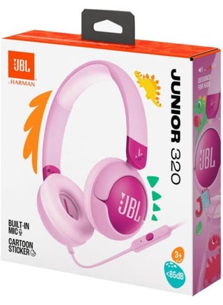 Jr 320 Kids Wired On-Ear Headphones, Safe Sound (<85dB), Built-In Mic, Sof Padded Headband, Comfortable Ear Cushion, Compact and Foldable Design, Single-Side Flat Cable - JBLJR320PUR Purple - view 3