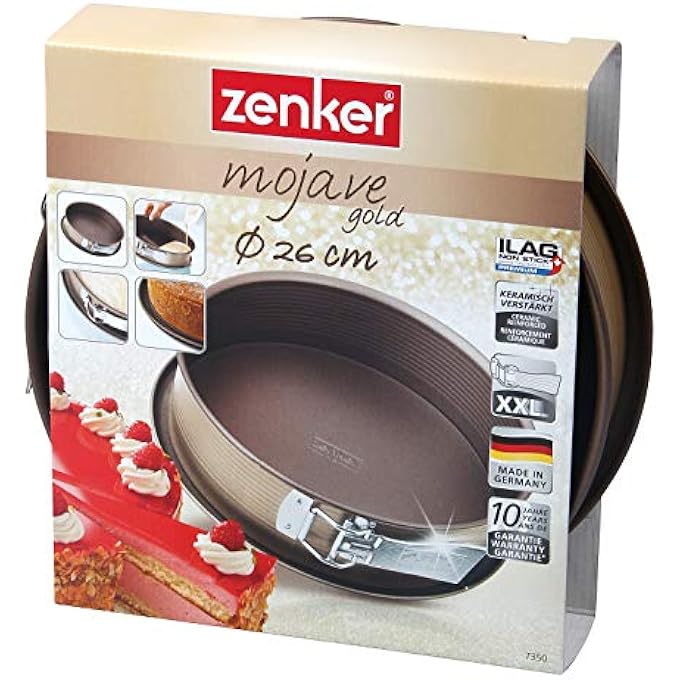 Zenker Mojave Gold Springform With Flat Base Stainless Steel GoldMahagony 26 Cm Diameter - Image 3