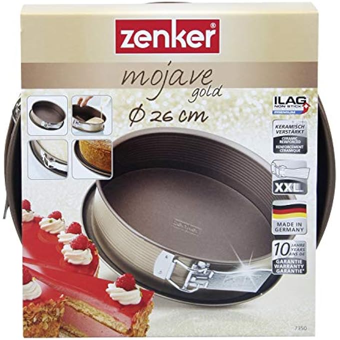 Zenker Mojave Gold Springform With Flat Base Stainless Steel GoldMahagony 26 Cm Diameter - Image 2