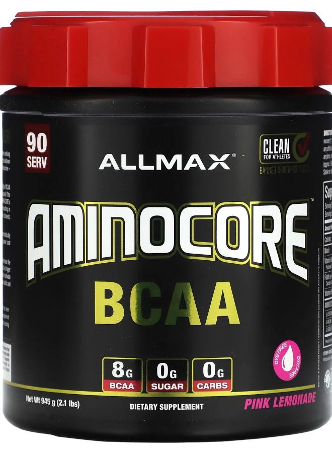 Allmax AMINOCORE™ BCAA Pink Lemonade 2.1 lbs (945 g) - Image 2