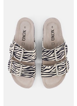 XOXO Women Slip On Animal Print Slippers, Multicolor  - Image 3