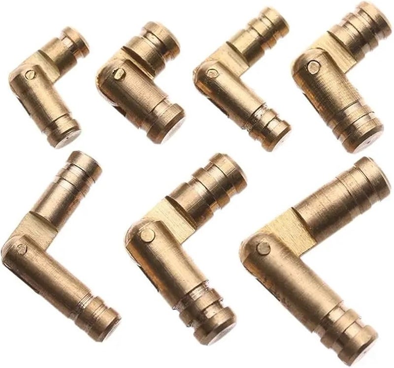 مفصلات خفية قابلة للتعديل لخزائن المطبخ 10 قطع 4 مم × 20 مم مفصلات أسطوانية مخفية للأبواب - Image 4