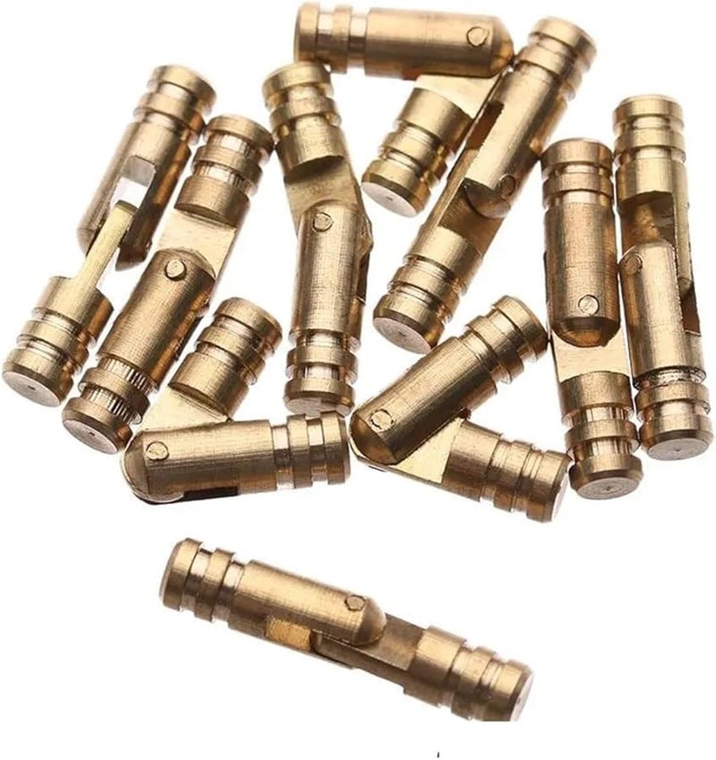 مفصلات خفية قابلة للتعديل لخزائن المطبخ 10 قطع 4 مم × 20 مم مفصلات أسطوانية مخفية للأبواب - Image 1