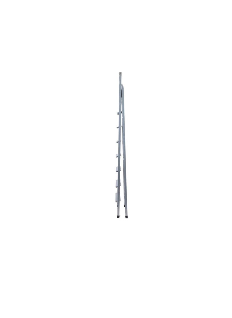 ROBUSTLINE Robustline Heavy Duty Steel Ladder, Ultra Stable Folding Ladder. (8 Step, Silver)  - Image 3