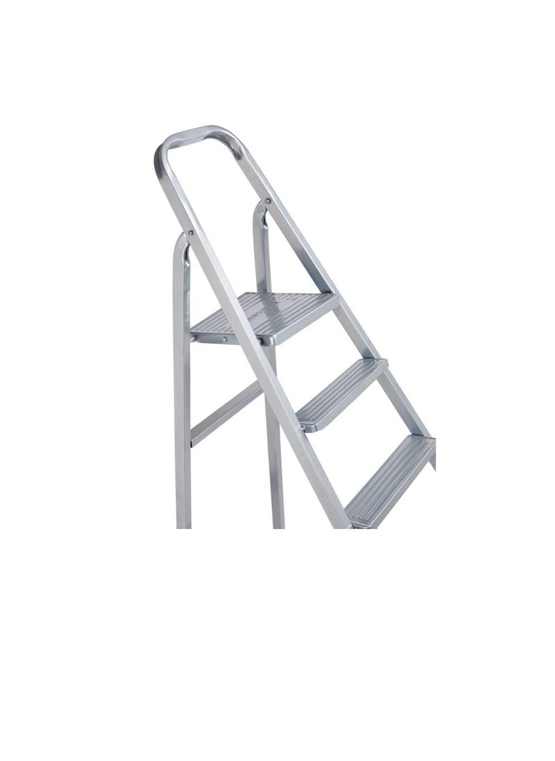 ROBUSTLINE Robustline Heavy Duty Steel Ladder, Ultra Stable Folding Ladder. (8 Step, Silver)  - Image 2